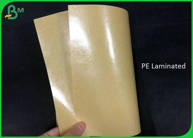 Brown Color Greaseproof PE Coated Meat Packing Paper Of Virgin Pulp Style Brown Color Greaseproof PE Coated Meat Packing Paper Of Virgin Pulp Style