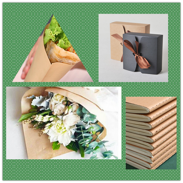 80gr Uncoated And Recycled Food Wrapping Kraft Paper Roll In Brown Color 80gr Uncoated And Recycled Food Wrapping Kraft Paper Roll In Brown Color