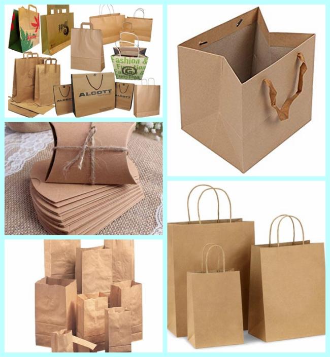 Biodegradable kraft paper Brown Color 160GSM for Shopping Bags Biodegradable kraft paper Brown Color 160GSM for Shopping Bags
