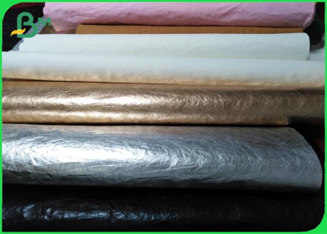 Prewashed / Full Washed Kraft Fabric Paper 0.55mm Gold Silver Rose Gold Color Prewashed / Full Washed Kraft Fabric Paper 0.55mm Gold Silver Rose Gold Color