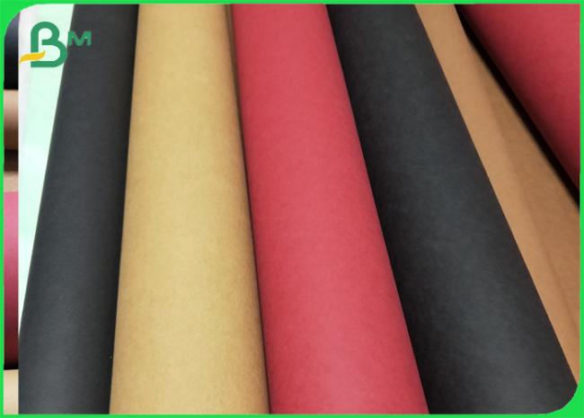 Waterproof Washable Kraft Paper Fabric 0.55mm / 0.7mm Thickness For Bags