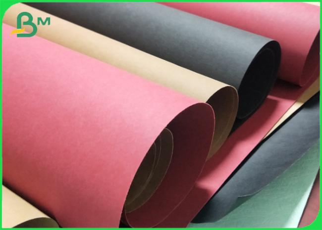 Waterproof Washable Kraft Paper Fabric 0.55mm / 0.7mm Thickness For Bags