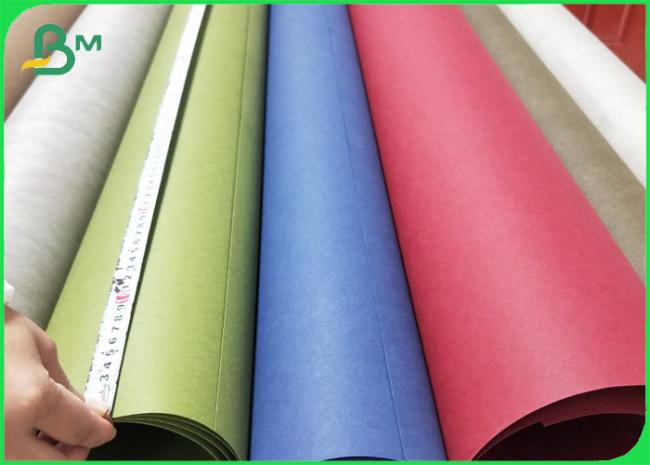 0.55mm Thicness Washable Kraft Paper Fabric For Making Bag Tear Resistant
