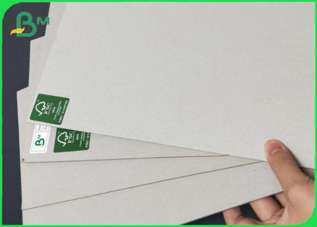 Good Stiffness Moisture Proof 0.4 - 3 MM Grey Paper Board For Packaging Box & Diy Albums