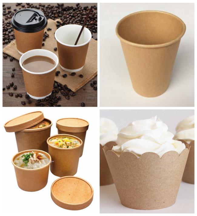 Virgin Pulp 190g + 15g PE Coated Brown Cupstock Paper For Making Paper Cup Virgin Pulp 190g + 15g PE Coated Brown Cupstock Paper For Making Paper Cup