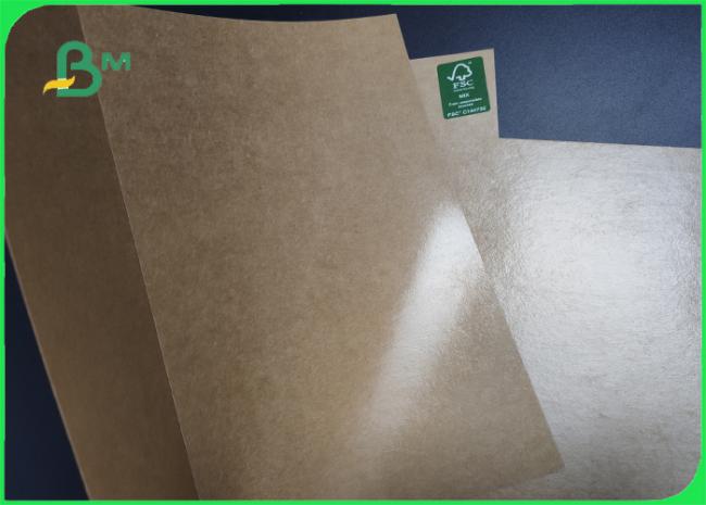 Virgin Pulp 170gsm + PE10g Unbleached Kraft Paper Roll For Food Waterproof