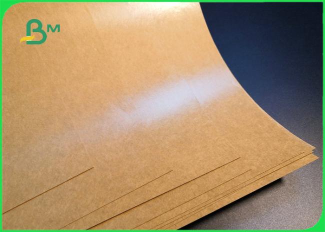 300gsm +15g PE Coated Brown Kraft Paper For Lunch Boxes Food Safe 61 * 86cm 300gsm +15g PE Coated Brown Kraft Paper For Lunch Boxes Food Safe 61 * 86cm