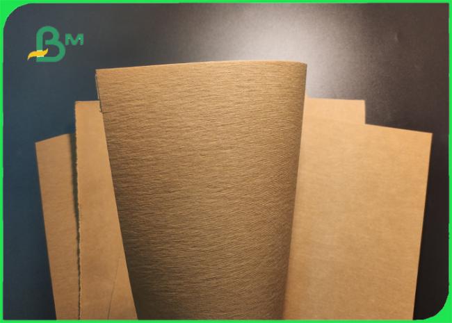 Eco - friendly 0.55mm 0.7mm Color Washable Kraft Paper For Wallet Tear Resistance