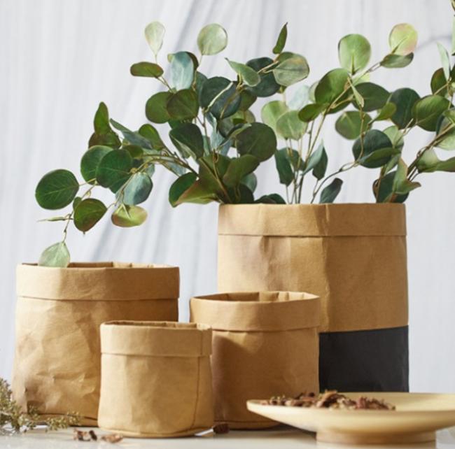 100% Purely Fabric 0.8mm Printed Washed kraft Paper Sheet For Luggage Durable