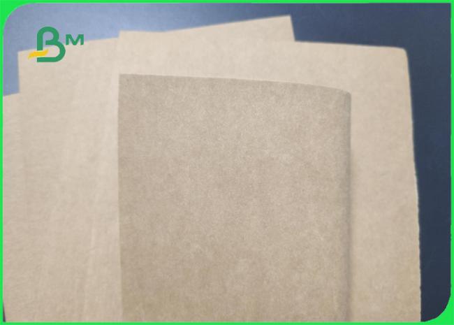 100% Purely Fabric 0.8mm Printed Washed kraft Paper Sheet For Luggage Durable