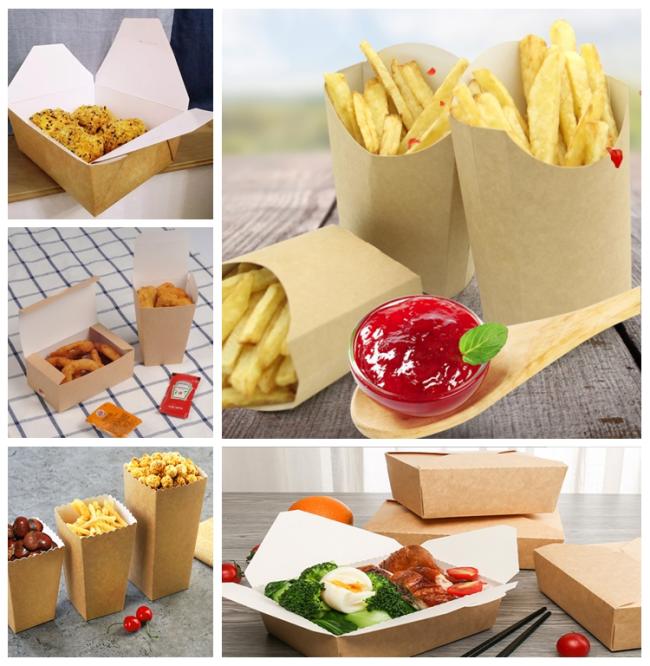 200g 250g CKB / White Coated Kraft Back Paper For French Fries Box Food Direct 200g 250g CKB / White Coated Kraft Back Paper For French Fries Box Food Direct