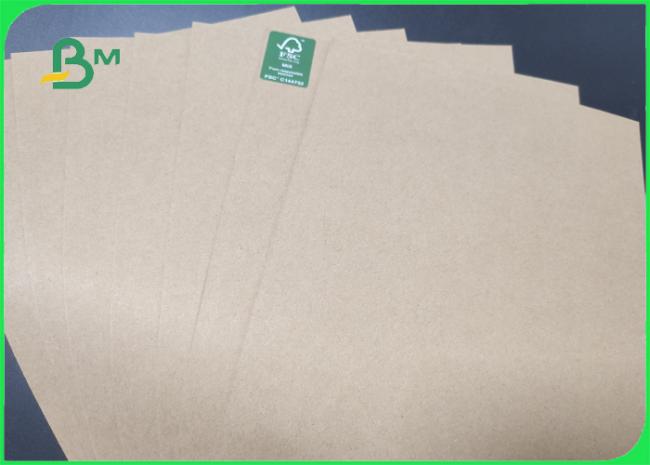 Wood Pulp 160gsm 200gsm Kraft Paper Roll For Stationery Folding Resistance