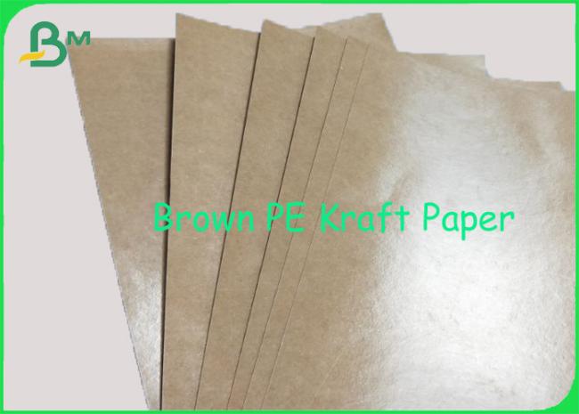 Virgin Pulp Brown PE Coated Craft Paper Board FDA Fast Food Wrapping Virgin Pulp Brown PE Coated Craft Paper Board FDA Fast Food Wrapping