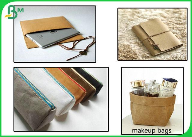 0.3mm 0.55mm Thickness Washable Kraft Fabric For Bags Making 0.3mm 0.55mm Thickness Washable Kraft Fabric For Bags Making