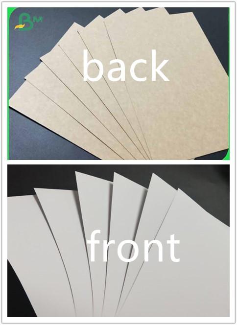 Wood Packing Box Material White with Brown Back Food Grade Kraft Paper FSC SGS Wood Packing Box Material White with Brown Back Food Grade Kraft Paper FSC SGS