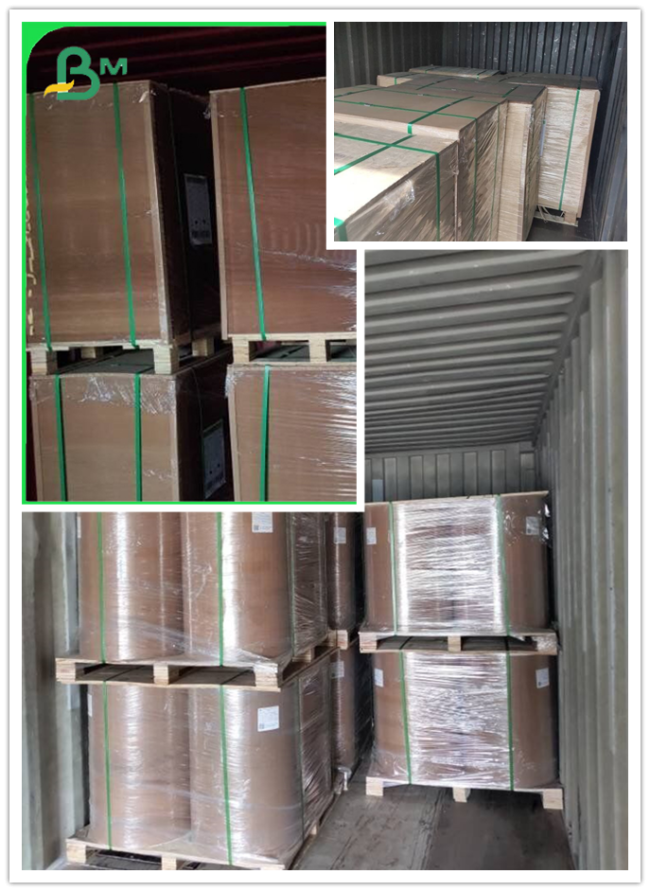 Wood Packing Box Material White with Brown Back Food Grade Kraft Paper FSC SGS Wood Packing Box Material White with Brown Back Food Grade Kraft Paper FSC SGS