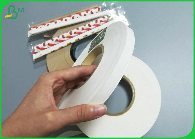 Food Grade Certification Straw Wrapping Kraft Paper 24g 28g 25mm 44mm In Rolls Food Grade Certification Straw Wrapping Kraft Paper 24g 28g 25mm 44mm In Rolls