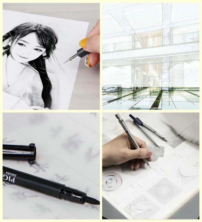 53gsm 63gsm 100gsm Semi Transparent Paper For Drawing Good Ink Absorption 53gsm 63gsm 100gsm Semi Transparent Paper For Drawing Good Ink Absorption