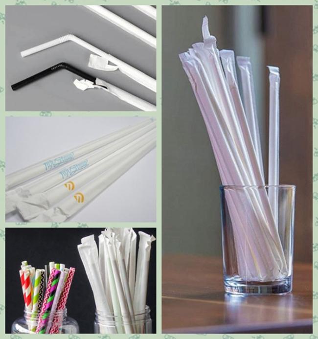 Food Grade 28g White Straw Wrapping Paper For Beverage Store Packing Food Grade 28g White Straw Wrapping Paper For Beverage Store Packing