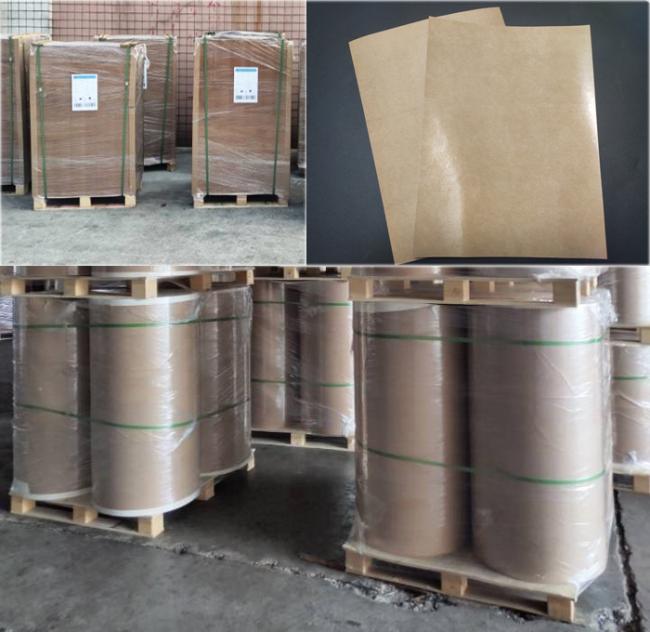 Greaseproof Non - Polluted Food Grade PE Coated Brown Kraft Paper For Packing Fast Food Greaseproof Non - Polluted Food Grade PE Coated Brown Kraft Paper For Packing Fast Food