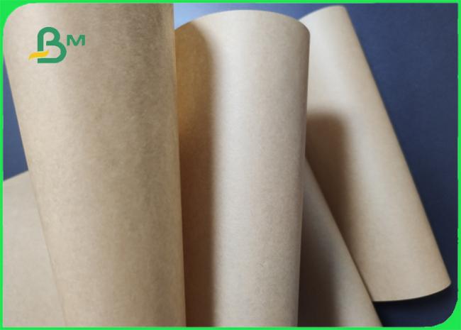 80gsm Food Grade Brown Kraft Paper Roll For Gift Boxes High Stiffness