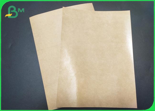 Greaseproof Non - Polluted Food Grade PE Coated Brown Kraft Paper For Packing Fast Food Greaseproof Non - Polluted Food Grade PE Coated Brown Kraft Paper For Packing Fast Food