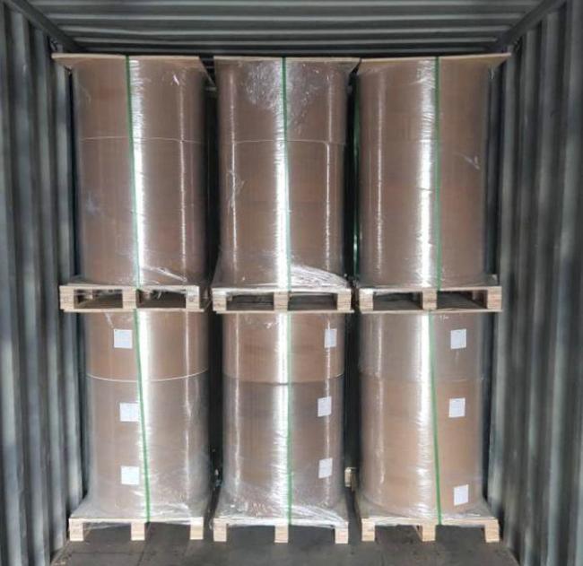Printable 30grs 40grs One Side Gloss Coating MG Kraft Paper Jumbo Roll For Food Wrapper Printable 30grs 40grs One Side Gloss Coating MG Kraft Paper Jumbo Roll For Food Wrapper