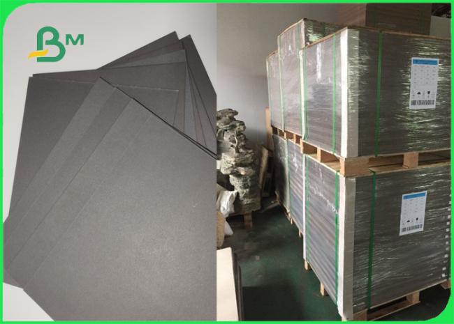 Eco - friendly 250gsm 300gsm Black Paper Roll For Label High Stiffness