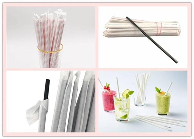 FSC Certified White Individually Wrapped Straw Paper Roll 24g 28g FSC Certified White Individually Wrapped Straw Paper Roll 24g 28g