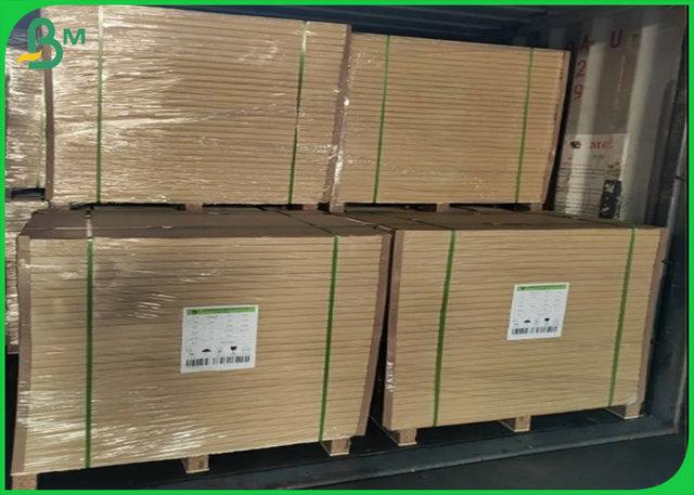 325gsm White Coated On Brown Kraft Cardboard Paper With Foodgrade 325gsm White Coated On Brown Kraft Cardboard Paper With Foodgrade