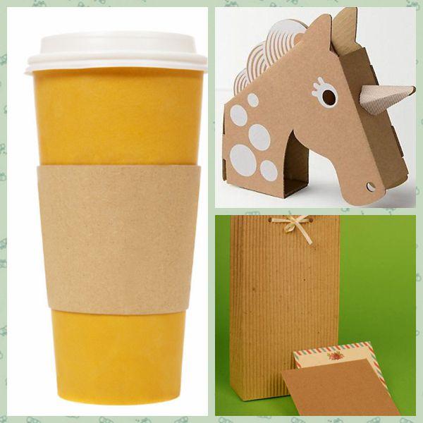 Foldable 2ply 3ply brown corrugating paperboard for cup sleeve Foldable 2ply 3ply brown corrugating paperboard for cup sleeve