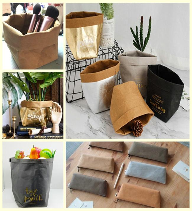 BPA Free Grey Washable Kraft Paper For Food Storage Bag Waterproof Reusable BPA Free Grey Washable Kraft Paper For Food Storage Bag Waterproof Reusable