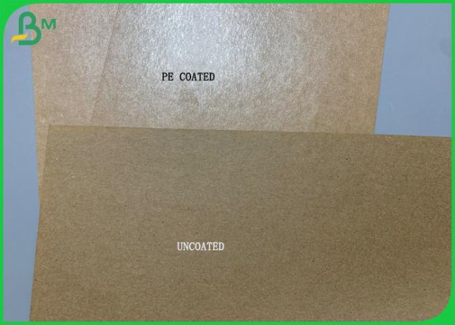 One Side15g Good Grade PE Coated Brown Kraft Paper For Salad Bowl Disposable One Side15g Good Grade PE Coated Brown Kraft Paper For Salad Bowl Disposable