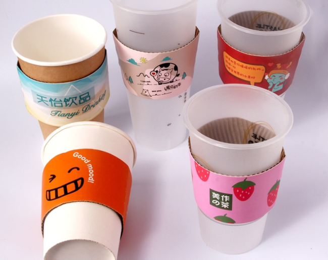 E - Flute Corrugated Board 100gsm 120gsm To Make Anti-scald Paper Cup Sleeve E - Flute Corrugated Board 100gsm 120gsm To Make Anti-scald Paper Cup Sleeve