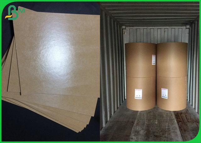 Food Grade Poly Coated Kraft Paper Roll 300gsm 350gsm To Food Tray Making Food Grade Poly Coated Kraft Paper Roll 300gsm 350gsm To Food Tray Making