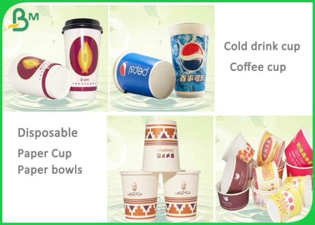190g 210g White Cupstock Paper For Disposable Cups With PE Coated Waterproof 190g 210g White Cupstock Paper For Disposable Cups With PE Coated Waterproof