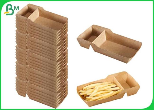 Food Grade PE Coated 300g Kraft Paper For Disposable French Fries Box Food Grade PE Coated 300g Kraft Paper For Disposable French Fries Box