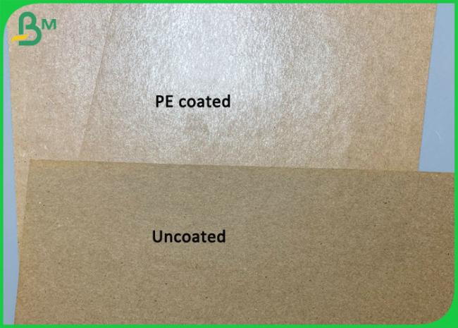 PE Coated 300g Brown Kraft Paper For Making Disposable Waterproof Food Box PE Coated 300g Brown Kraft Paper For Making Disposable Waterproof Food Box