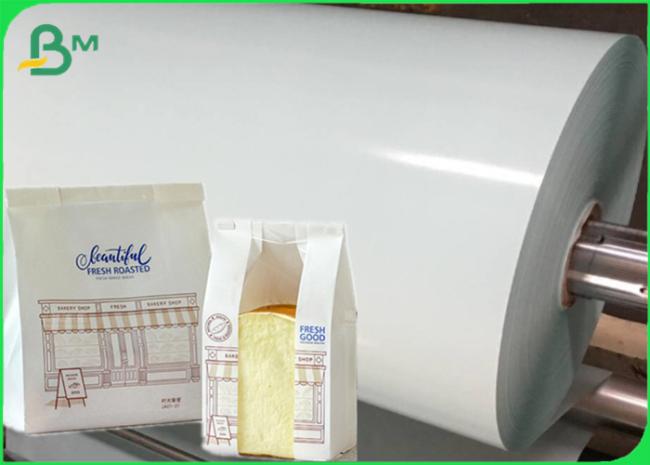 Greaseproof 40gsm 50gsm PE Coated Kraft Paper Roll For Bread packaging bag Greaseproof 40gsm 50gsm PE Coated Kraft Paper Roll For Bread packaging bag