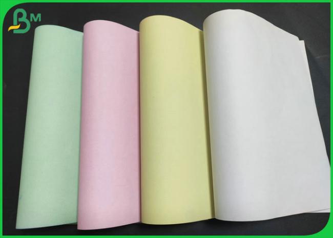 White Blue Yellow 55g 50g Carbonless Paper A4 650mm 750mm Width In Roll White Blue Yellow 55g 50g Carbonless Paper A4 650mm 750mm Width In Roll