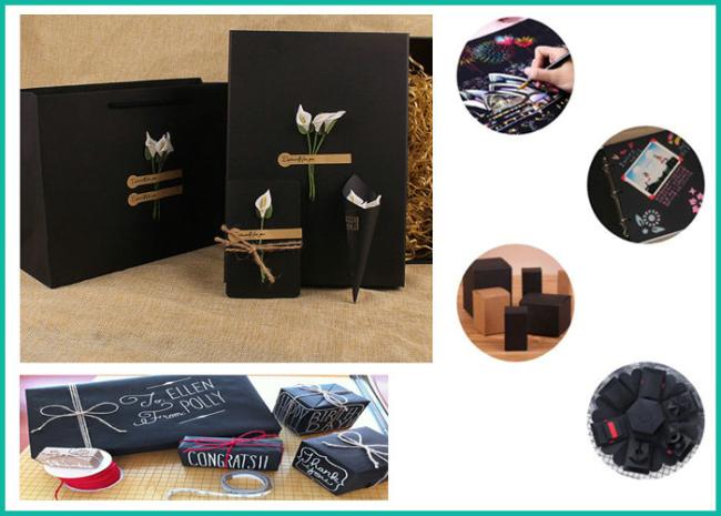 110gsm - 450gsm Black Kraft Paper For Clothes Tags Strong Folding Resistance 110gsm - 450gsm Black Kraft Paper For Clothes Tags Strong Folding Resistance