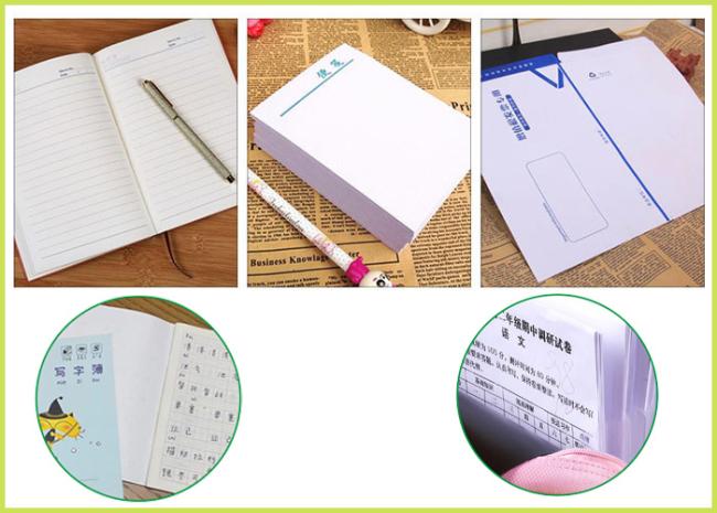 50gsm White Uncoated Woodfree Paper For School Exercise Book High Whiteness 50gsm White Uncoated Woodfree Paper For School Exercise Book High Whiteness