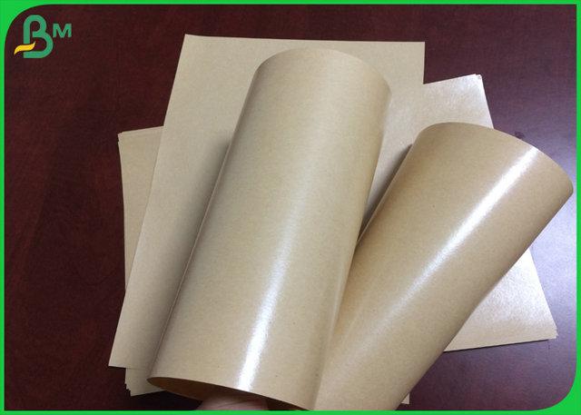 100% Waterproof 50gr 60gr 70gr PE Coated Brown Kraft Paper For Food Packaging 100% Waterproof 50gr 60gr 70gr PE Coated Brown Kraft Paper For Food Packaging