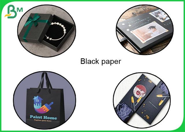 31' x 33' Printable 300gsm 350gsm Black Paper With Offset Printing Effect 31' x 33' Printable 300gsm 350gsm Black Paper With Offset Printing Effect
