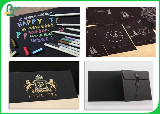 Customize Size Virgin Wood Pulp 300GSM 350GSM Black Kraft Paper Roll For Rigid Box Customize Size Virgin Wood Pulp 300GSM 350GSM Black Kraft Paper Roll For Rigid Box