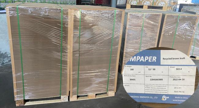 Uncoated 120gsm 200gsm Recyelced Brown Craft Testliner Paper sheets 53 * 90cm Uncoated 120gsm 200gsm Recyelced Brown Craft Testliner Paper sheets 53 * 90cm