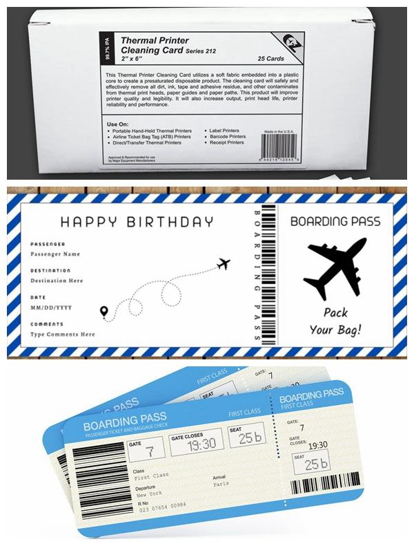 Airline ticket thermal paper Airline ticket thermal paper