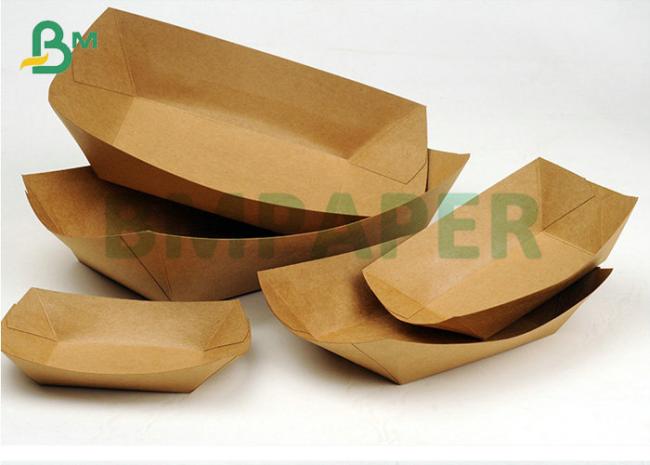 C1S PE Coated 270gsm Brown Kraft Paper Take Away Food Box Paperboard C1S PE Coated 270gsm Brown Kraft Paper Take Away Food Box Paperboard