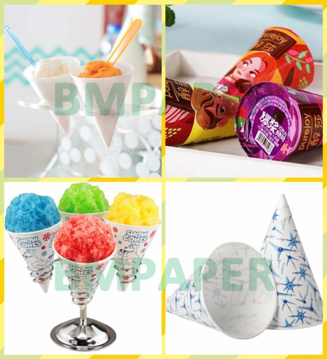 140 micron 120gsm Food Grade White Kraft Paper For Cone Cup 70mm 85mm 140 micron 120gsm Food Grade White Kraft Paper For Cone Cup 70mm 85mm