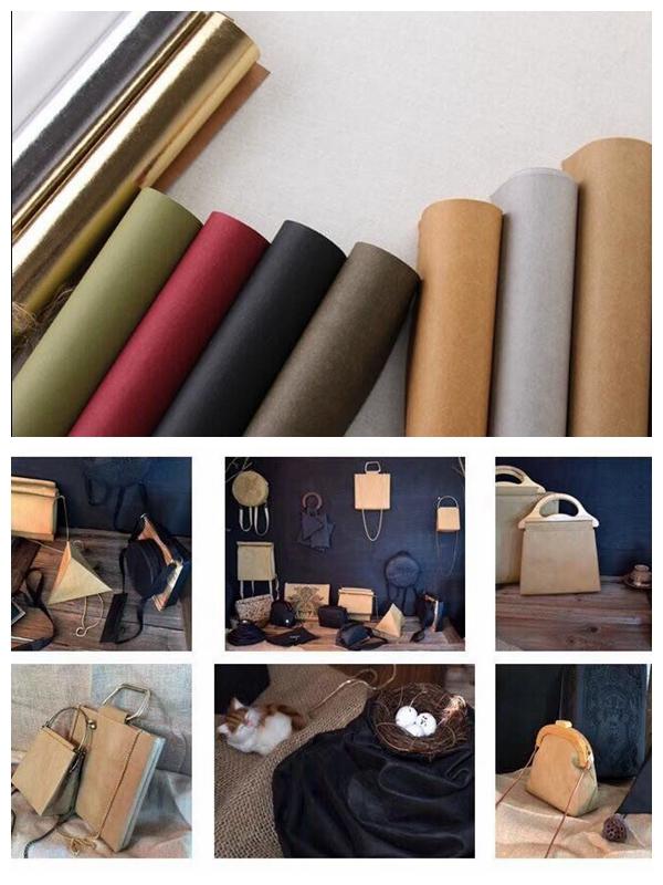 0.7mm Washable Brown Kraft Paper Fabric For Tote Bags In Roll 0.7mm Washable Brown Kraft Paper Fabric For Tote Bags In Roll